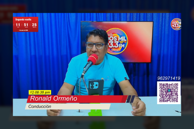 Operador de OBS para Prensa al Día con Ronald Ormeño